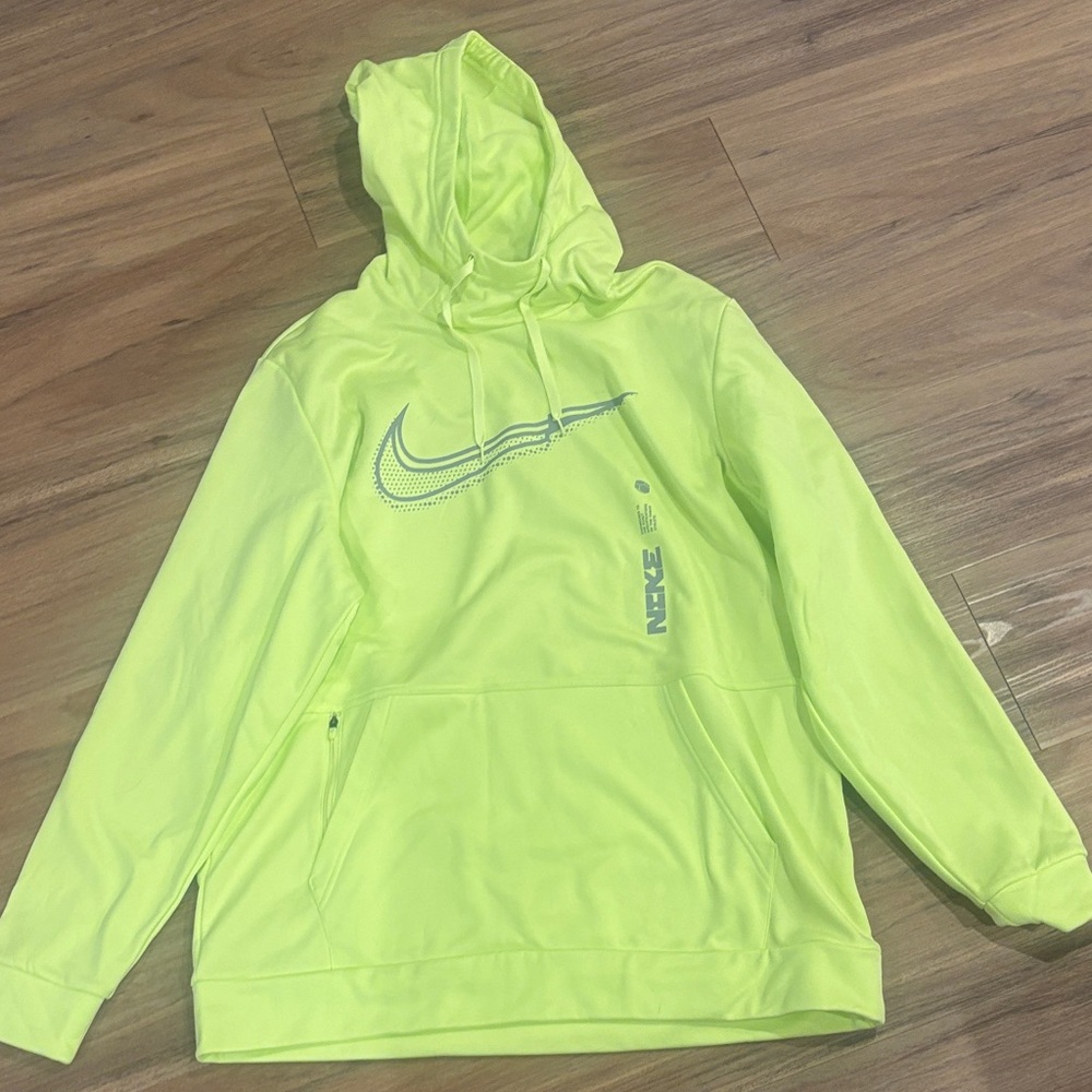 Nike High-Visibility Yellow Hoodie with Swoosh